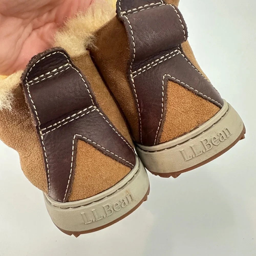L.L. Bean Mountainside Wicked Good‎ Suede Ankle Boots Lined Brown Women's 6